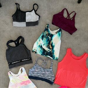 Justice/Old Navy/No Boundaries Kids Tank Top Bundle- 7 Tops!